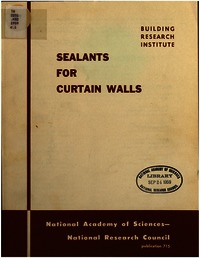 Cover Image: Sealants for Curtain Walls