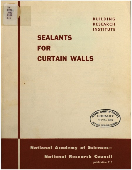 Sealants for Curtain Walls