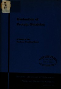 Cover Image: Evaluation of Protein Nutrition