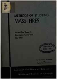 Cover Image: Methods of Studying Mass Fires