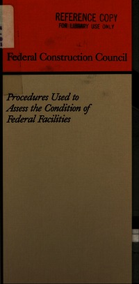 Cover Image: Procedures Used to Assess the Condition of Federal Facilities