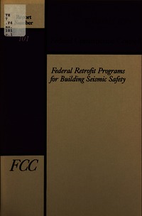 Cover Image: Federal Retrofit Programs for Building Seismic Safety