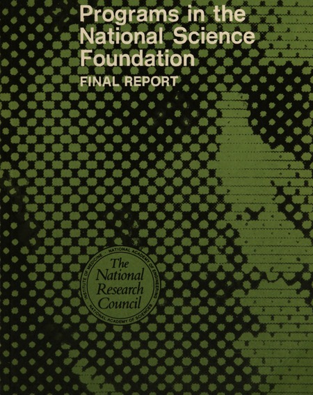 Social and Behavioral Science Programs in the National Science Foundation: Final Report