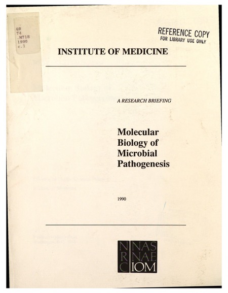 Molecular Biology of Microbial Pathogenesis: Research Briefing