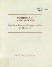 Cover Image: Combining Information