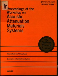 Cover Image: Proceedings of the Workshop on Acoustic Attenuation Materials Systems