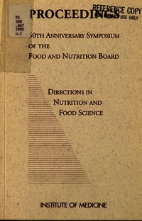 Directions in Nutrition and Food Science: Proceedings of the 50th Anniversary Symposium