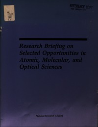 Cover Image: Research Briefing on Selected Opportunities in Atomic, Molecular, and Optical Sciences