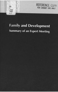 Family and Development: Summary of an Expert Meeting
