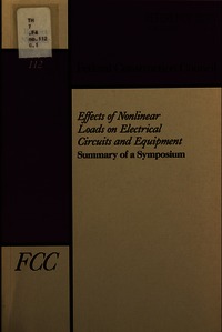 Cover Image: Effects of Nonlinear Loads on Electrical Circuits and Equipment
