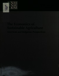 Cover Image: The Economics of Sustainable Agriculture