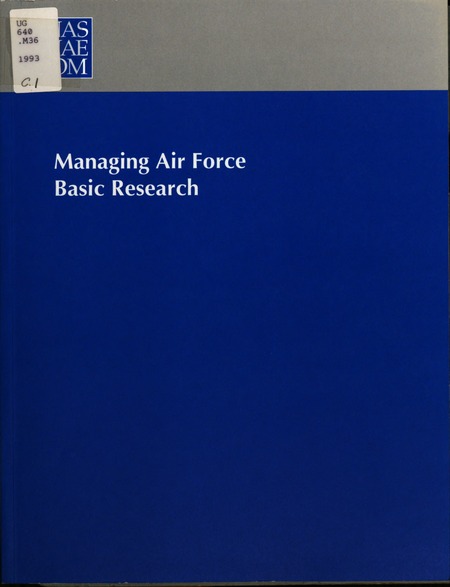 Managing Air Force Basic Research