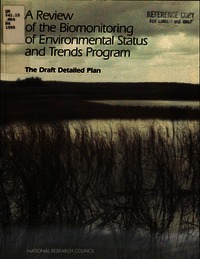 Cover Image: Review of the Biomonitoring of Environmental Status and Trends Program