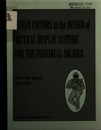 Cover Image: Human Factors in the Design of Tactical Display Systems for the Individual Soldier