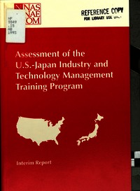 Cover Image: Assessment of the U.S.-Japan Industry and Technology Management Training Program
