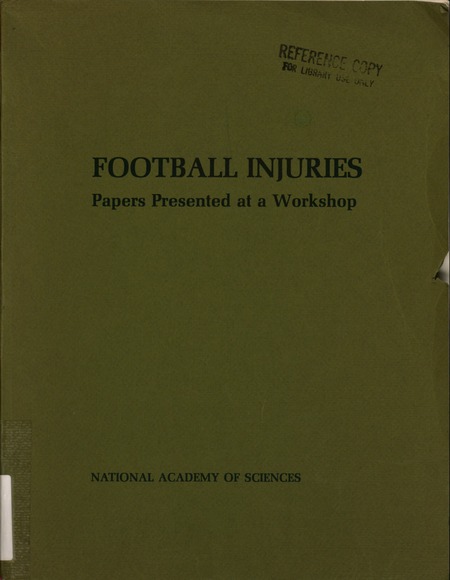 Cover: Football Injuries: Papers Presented at a Workshop