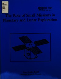 Cover Image: Role of Small Missions in Planetary and Lunar Exploration