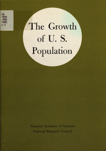 Growth of U.S. Population: Analysis of the Problems and Recommendations for Research, Training, and Service