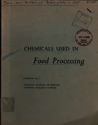 Cover Image: Chemicals Used in Food Processing