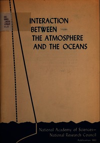 Cover Image: Interaction Between the Atmosphere and the Oceans