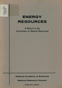 Cover Image: Energy Resources