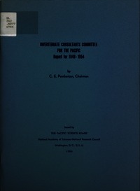Cover Image: Report for 1949-1954