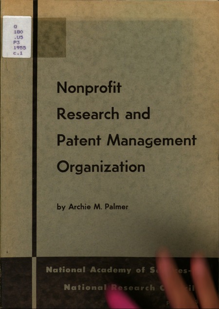 Nonprofit Research and Patent Management Organization