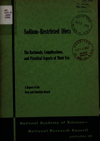 Cover Image: Sodium-Restricted Diets