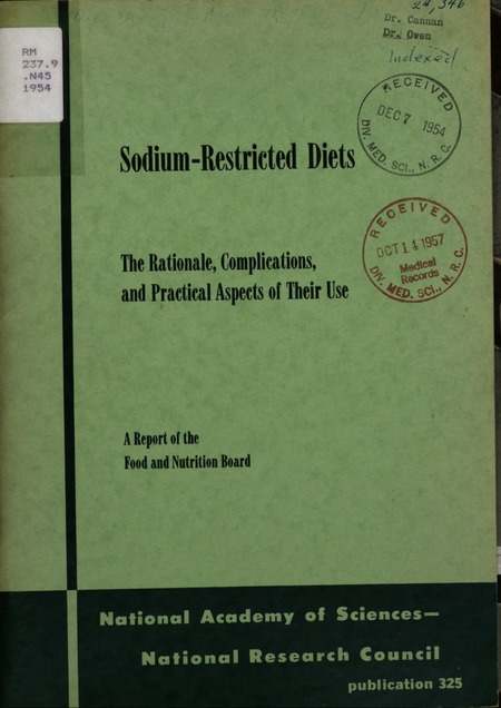 Sodium-Restricted Diets: The Rationale, Complications, and Practical Aspects of Their Use