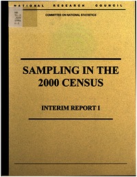 Sampling in the 2000 Census: Interim Report I