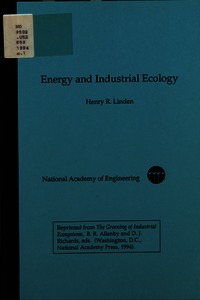 Energy and Industrial Ecology