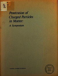 Cover Image: Penetration of Charged Particles in Matter