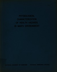 Cover Image: Physiological Characterization of Health Hazards in Man's Environment