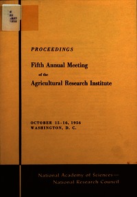 Fifth Annual Meeting of the Agricultural Research Institute: Proceedings