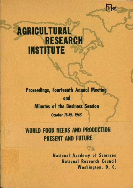 Proceedings: Fourteenth Annual Meeting of the Agricultural Research Institute, October 18-19, 1965, Washington, D.C.