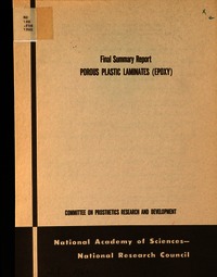 Cover Image: Porous Plastic Laminates (Epoxy)
