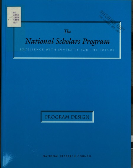 The National Scholars Program: Excellence With Diversity for the Future: Program Design