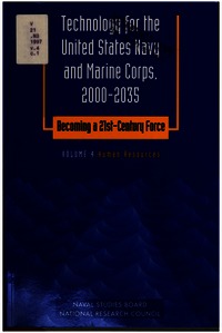 Technology for the United States Navy and Marine Corps, 2000-2035: Becoming a 21st-Century Force : v.4, Human Resources