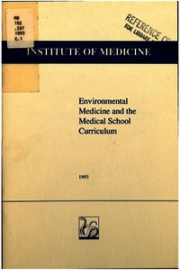 Cover Image: Environmental Medicine and the Medical School Curriculum