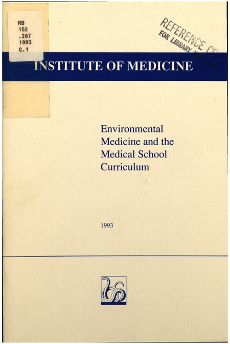 Environmental Medicine and the Medical School Curriculum