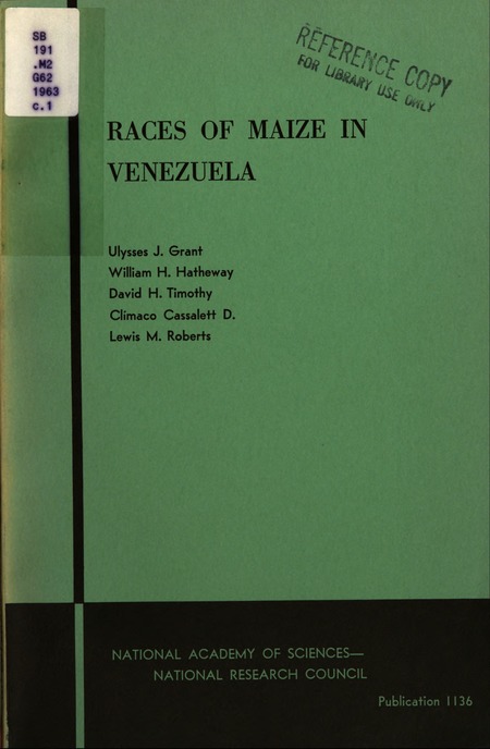 Races of Maize in Venezuela