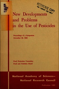 Cover Image: New Developments and Problems in the Use of Pesticides