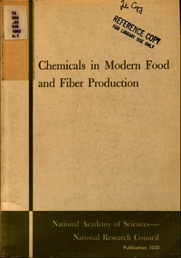 Cover Image: Chemicals in Modern Food and Fiber Production