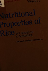 Nutritional Properties of Rice