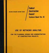 Cover Image: Use of Network Analysis for the Planning, Design, and Administration of Construction Projects