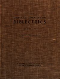 Digest of Literature on Dielectrics