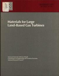 Cover Image: Materials for Large Land-Based Gas Turbines