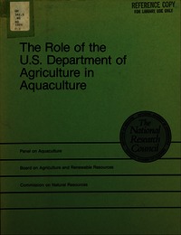 Role of the U.S. Department of Agriculture in Aquaculture: A Report