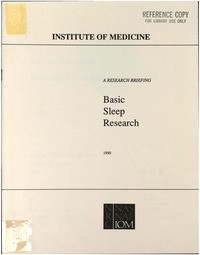 Cover Image: Basic Sleep Research