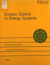 Cover Image: Erosion Control in Energy Systems: 